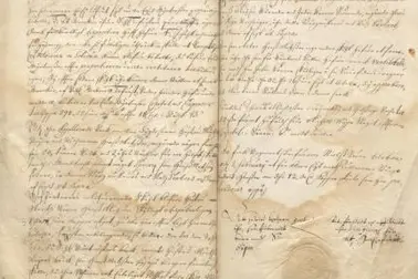 Aukeama raastuvanoikeuden pöytäkirjasta 1600-luvun lopulta.